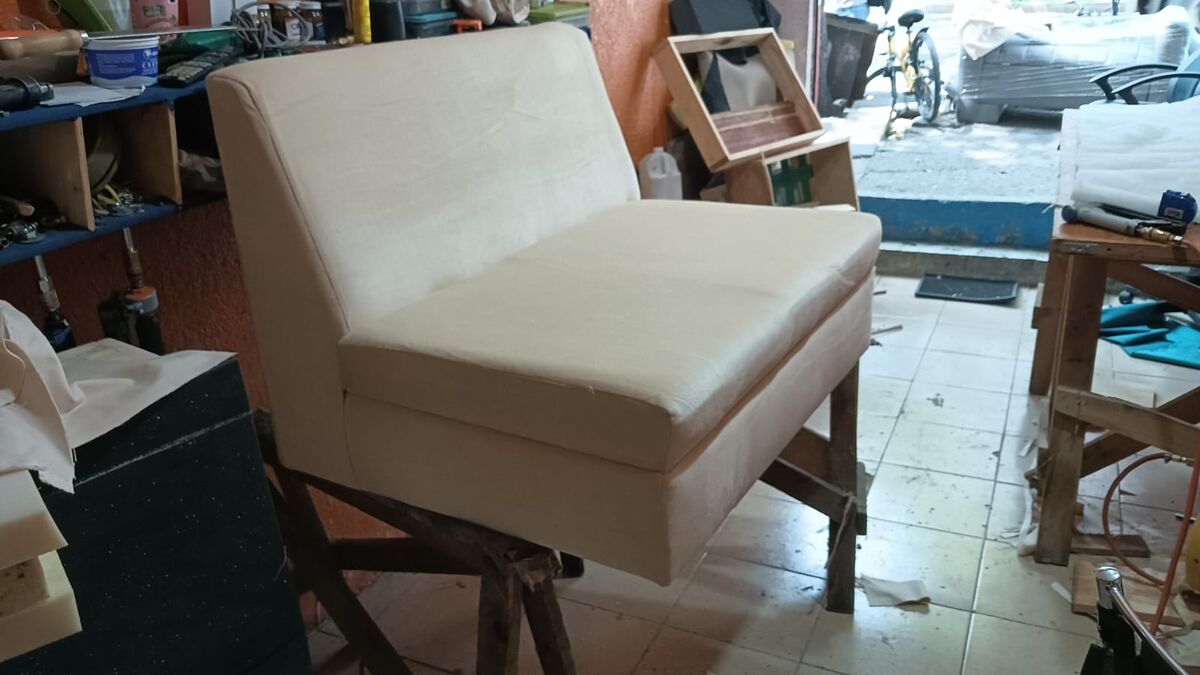 Sillón en el taller